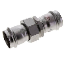 Union Press Fitting - 42mm Female - Stainless Steel Flat Sealing