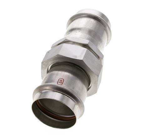 Union Press Fitting - 54mm Female - Stainless Steel Flat Sealing