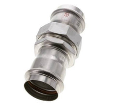 Union Press Fitting - 54mm Female - Stainless Steel Flat Sealing