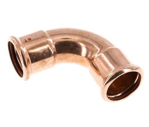 90deg Elbow Press Fitting - 42mm Female - Copper alloy