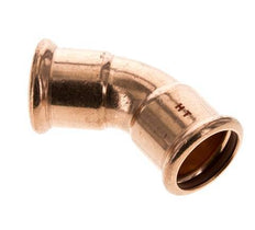 45deg Elbow Press Fitting - 28mm Female - Copper alloy