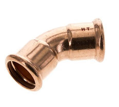 45deg Elbow Press Fitting - 28mm Female - Copper alloy