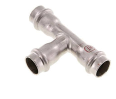 Tee Press Fitting - 18mm Female - Stainless Steel