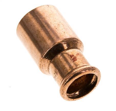 Press Fitting - 28mm Female & 42mm Male - Copper alloy