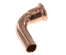 90deg Elbow Press Fitting - 15mm Female & 15mm Male - Copper alloy