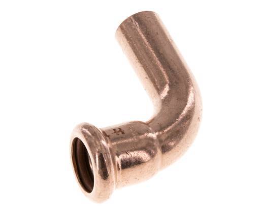 90deg Elbow Press Fitting - 15mm Female & 15mm Male - Copper alloy