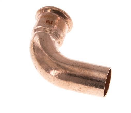 90deg Elbow Press Fitting - 28mm Female & 28mm Male - Copper alloy