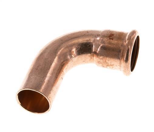 90deg Elbow Press Fitting - 28mm Female & 28mm Male - Copper alloy