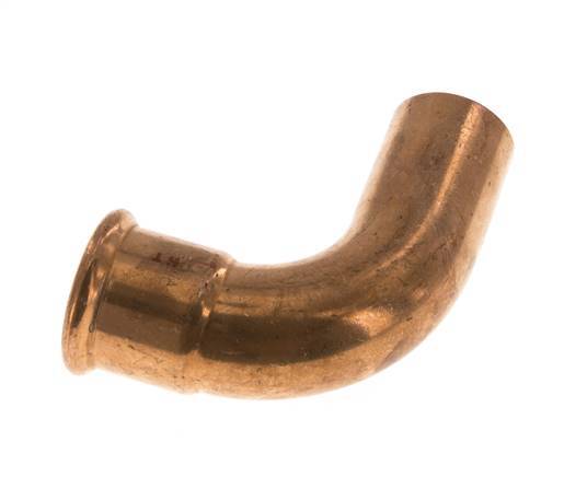 90deg Elbow Press Fitting - 35mm Female & 35mm Male - Copper alloy