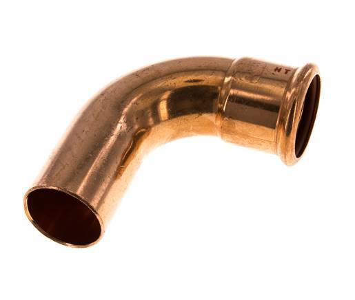 90deg Elbow Press Fitting - 42mm Female & 42mm Male - Copper alloy