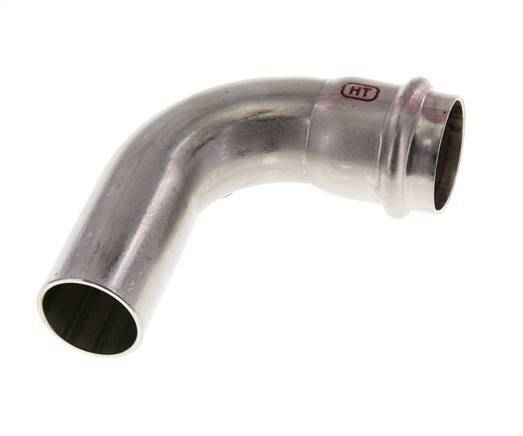 90deg Elbow Press Fitting - 28mm Female & 28mm Male - Stainless Steel