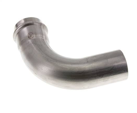 90deg Elbow Press Fitting - 54mm Female & 54mm Male - Stainless Steel