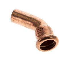 45deg Elbow Press Fitting - 15mm Female & 15mm Male - Copper alloy