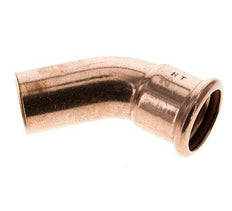 45deg Elbow Press Fitting - 28mm Female & 28mm Male - Copper alloy