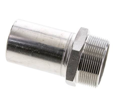 Press Fitting - 54mm Male & R 2'' Male - Stainless Steel
