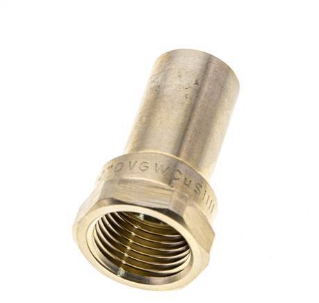 Press Fitting - 18mm Male & Rp 1/2'' Female - Copper alloy