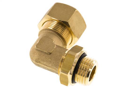 18mm & G1/2'' Brass Elbow Compression Fitting with Male Threads 67 bar NBR Adjustable DIN EN 1254-2