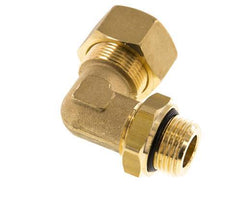 18mm & G1/2'' Brass Elbow Compression Fitting with Male Threads 67 bar NBR Adjustable DIN EN 1254-2