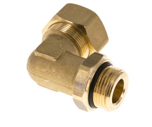 22mm & G3/4'' Brass Elbow Compression Fitting with Male Threads 54 bar NBR Adjustable DIN EN 1254-2