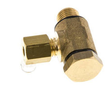 4mm & G1/8'' Brass Swivel Joint Compression Fitting with Male Threads 150 bar Polyamide DIN EN 1254-2