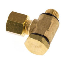 6mm & G1/8'' Brass Swivel Joint Compression Fitting with Male Threads 150 bar Polyamide DIN EN 1254-2