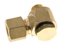 10mm & G1/4'' Brass Swivel Joint Compression Fitting with Male Threads 95 bar Polyamide DIN EN 1254-2