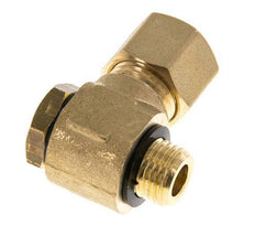 10mm & G1/4'' Brass Swivel Joint Compression Fitting with Male Threads 95 bar Polyamide DIN EN 1254-2