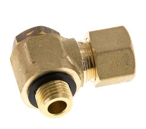 10mm & G1/4'' Brass Swivel Joint Compression Fitting with Male Threads 95 bar Polyamide DIN EN 1254-2
