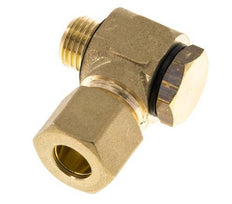 10mm & G1/4'' Brass Swivel Joint Compression Fitting with Male Threads 95 bar Polyamide DIN EN 1254-2