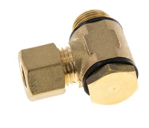 10mm & G3/8'' Brass Swivel Joint Compression Fitting with Male Threads 95 bar Polyamide DIN EN 1254-2