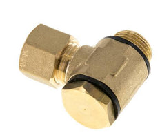 10mm & G3/8'' Brass Swivel Joint Compression Fitting with Male Threads 95 bar Polyamide DIN EN 1254-2