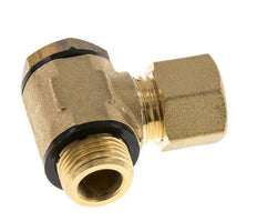 10mm & G3/8'' Brass Swivel Joint Compression Fitting with Male Threads 95 bar Polyamide DIN EN 1254-2