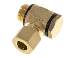 10mm & G3/8'' Brass Swivel Joint Compression Fitting with Male Threads 95 bar Polyamide DIN EN 1254-2