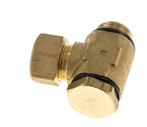 14mm & G1/2'' Brass Swivel Joint Compression Fitting with Male Threads 89 bar Polyamide DIN EN 1254-2