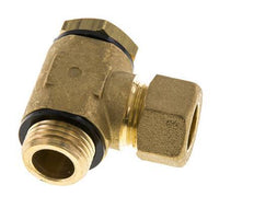 14mm & G1/2'' Brass Swivel Joint Compression Fitting with Male Threads 89 bar Polyamide DIN EN 1254-2