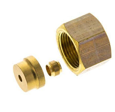 6mm Brass Straight Compression Fitting DN 1676 bar DIN EN 1254-2