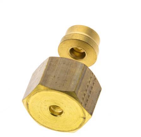 6mm Brass Straight Compression Fitting DN 1676 bar DIN EN 1254-2