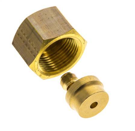 6mm Brass Straight Compression Fitting DN 1676 bar DIN EN 1254-2