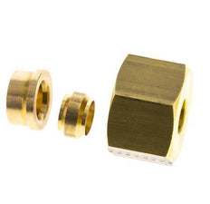 10mm Brass Straight Compression Fitting DN 1676 bar DIN EN 1254-2