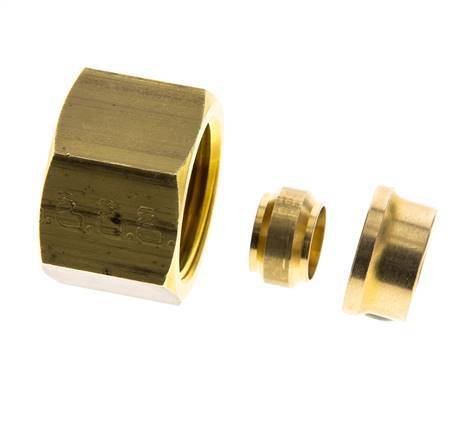 10mm Brass Straight Compression Fitting DN 1676 bar DIN EN 1254-2