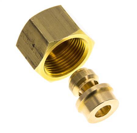 10mm Brass Straight Compression Fitting DN 1676 bar DIN EN 1254-2