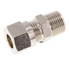 10L & R3/8'' Nickel plated Brass Straight Cutting Fitting with Male Threads 115 bar ISO 8434-1 [2 Pieces]