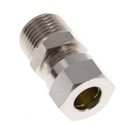 12L & R1/2'' Nickel plated Brass Straight Cutting Fitting with Male Threads 75 bar ISO 8434-1