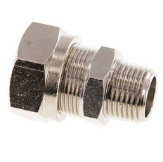 18L & R1/2'' Nickel plated Brass Straight Cutting Fitting with Male Threads 65 bar ISO 8434-1