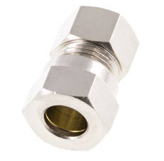 12L & G3/8'' Nickel plated Brass Straight Cutting Fitting with Female Threads 75 bar ISO 8434-1