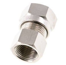 12L & G3/8'' Nickel plated Brass Straight Cutting Fitting with Female Threads 75 bar ISO 8434-1