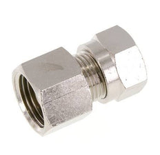 12L & G1/2'' Nickel plated Brass Straight Cutting Fitting with Female Threads 75 bar ISO 8434-1