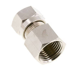 12L & G1/2'' Nickel plated Brass Straight Cutting Fitting with Female Threads 75 bar ISO 8434-1