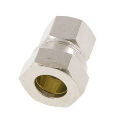 18L & G1/2'' Nickel plated Brass Straight Cutting Fitting with Female Threads 65 bar ISO 8434-1