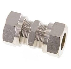 18L Nickel plated Brass Straight Cutting Fitting 65 bar ISO 8434-1
